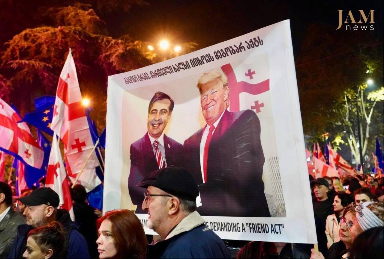 Tbilisidə &ldquo;rejim istefaya&rdquo; şüarı ilə aksiya KEÇİRİLİR - VİDEO