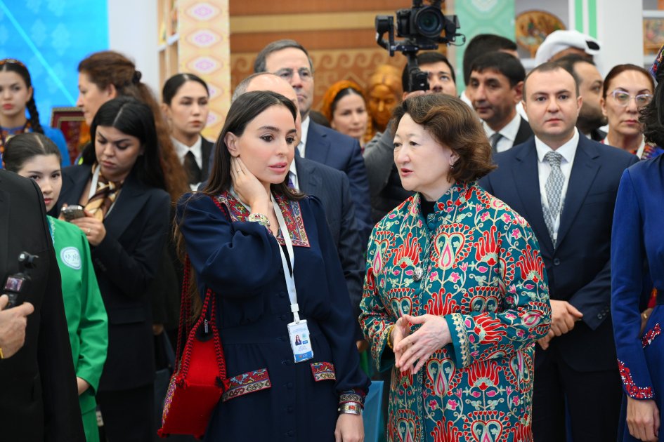 Leyla Əliyeva Türkmənistanda beynəlxalq konfransda iştirak etdi - FOTO - foto 8