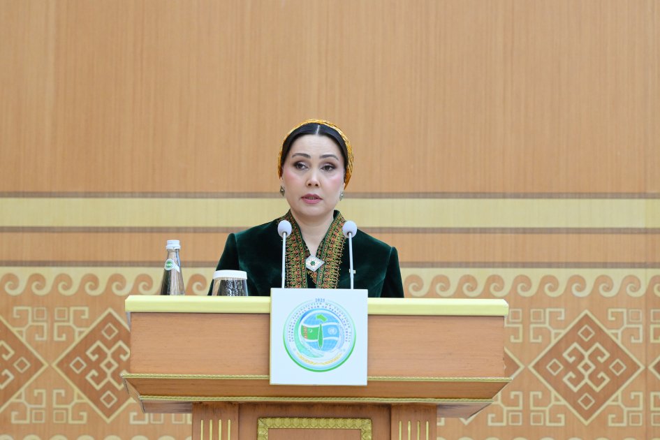 Leyla Əliyeva Türkmənistanda beynəlxalq konfransda iştirak etdi - FOTO - foto 15