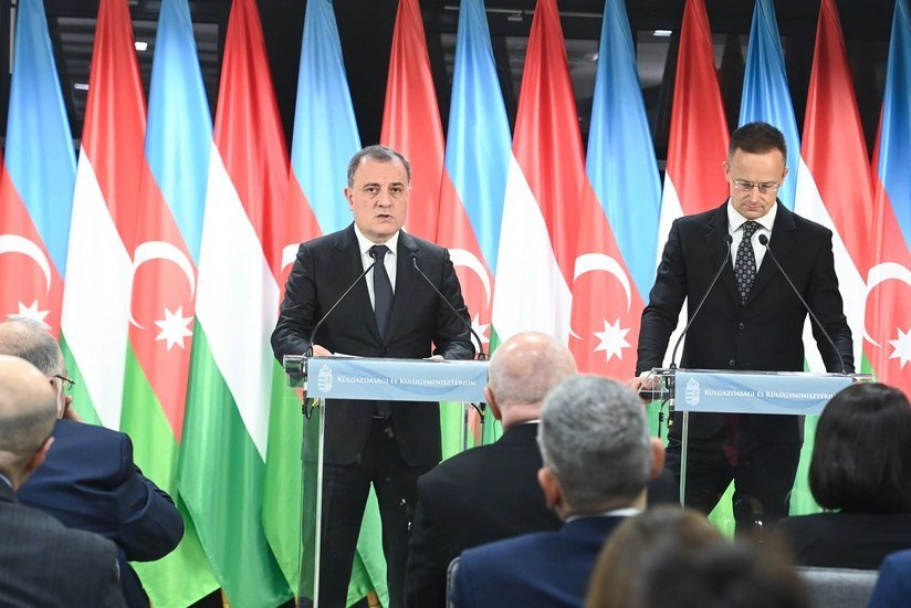 Azərbaycan və Macarıstanın xarici işlər nazirləri mətbuata birgə bəyanatla ÇIXIŞ ETDİLƏR - FOTO