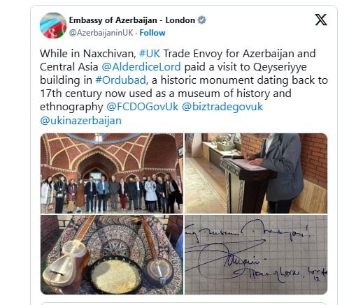 Britaniyanın Azərbaycan üzrə ticarət elçisi Naxçıvana getdi - FOTO - foto 4