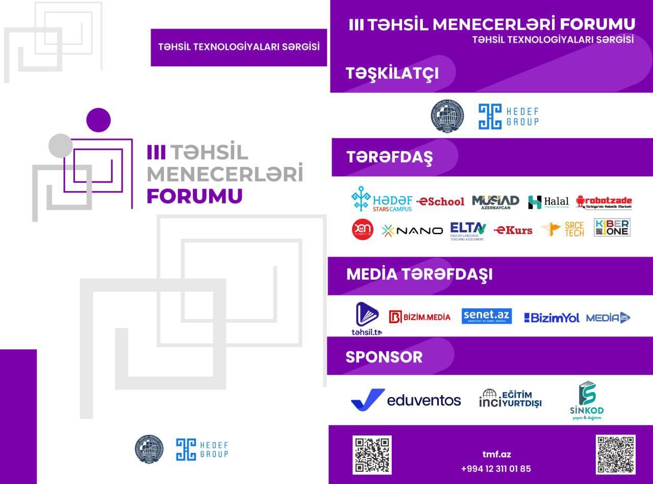 Bakıda III Təhsil Menecerləri Forumu KEÇİRİLƏCƏK - FOTO - foto 1
