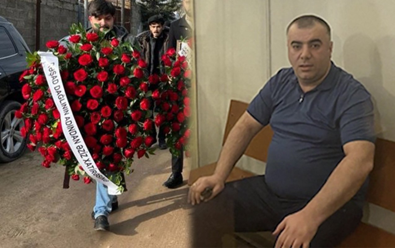 Rəşad Dağlı Kərimin dəfninə əklil göndərdi &ndash; FOTO