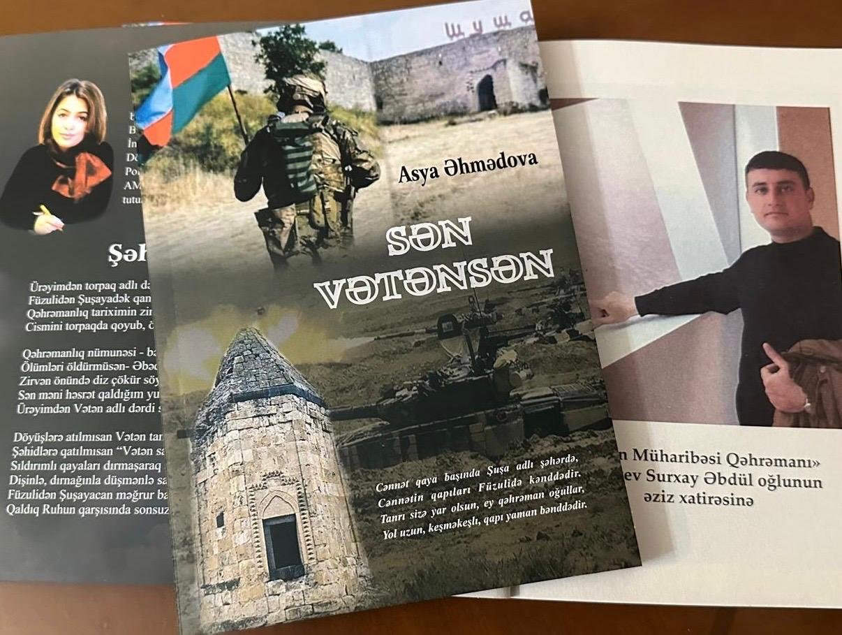 Asya Əhmədovanın &ldquo;Sən Vətənsən&rdquo; adlı poeması oxuculara təqdim olundu - FOTO