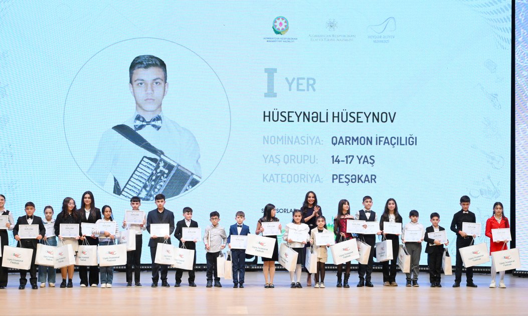 Leyla Əliyeva və Alena Əliyeva Uşaq İncəsənət Festivalının mükafatlandırma mərasimində - FOTO - foto 7