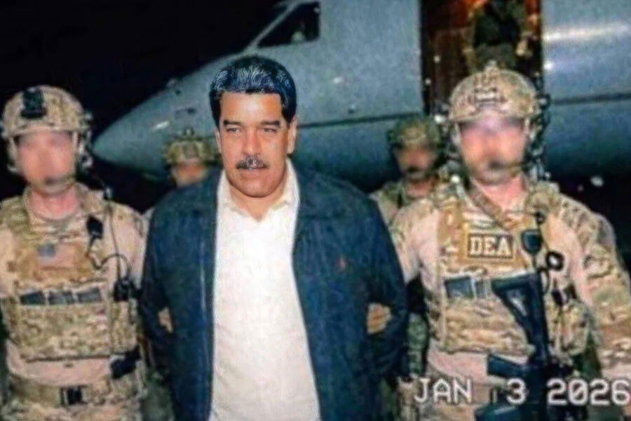 Maduro ABŞ hərbçiləri tərəfindən tutulduqdan sonra - FOTO