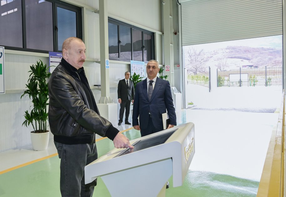 Prezident Ağdərədə Su Elektrik Stansiyasının açılışında &ndash; FOTO/VİDEO