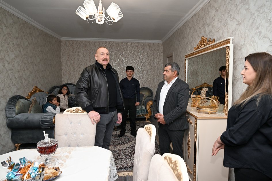 İlham Əliyev Ağdərə rayonunun Aşağı Oratağ kəndində - FOTO - foto 5