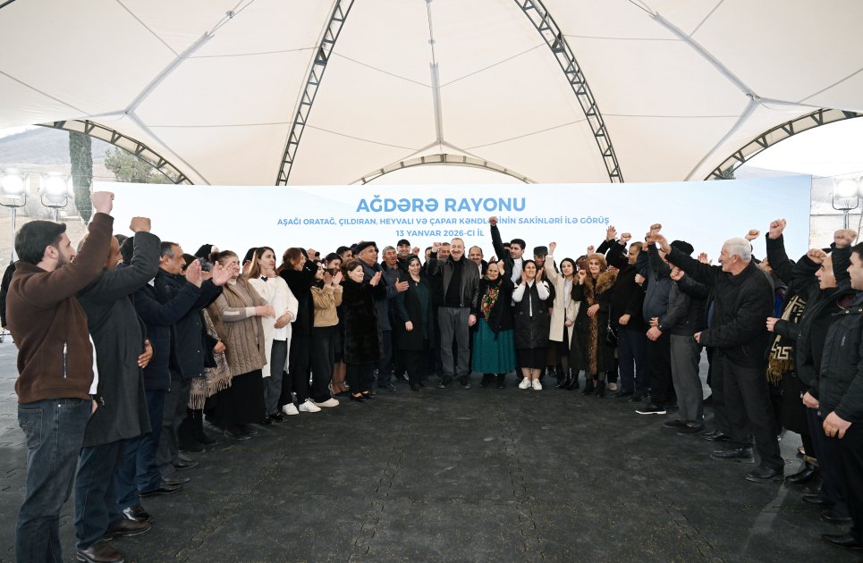 Prezident Ağdərədə sakinlərlə görüşdü – FOTO/VİDEO - foto 7