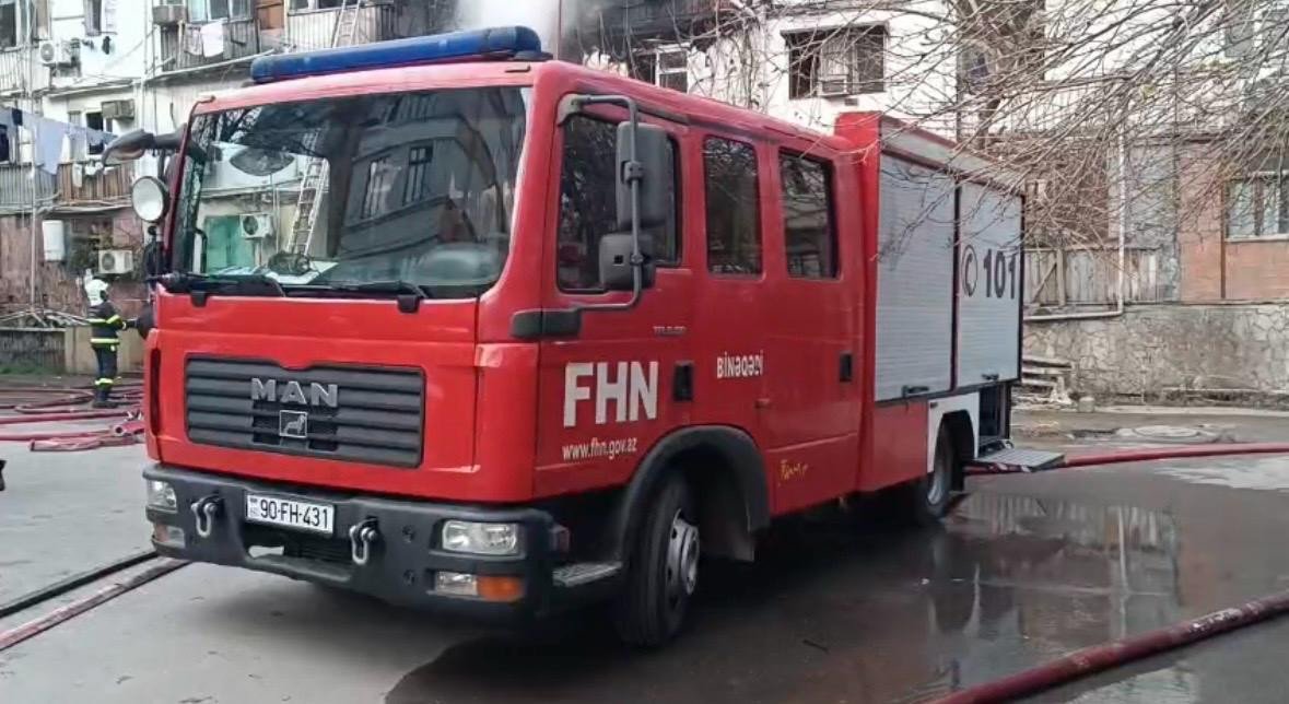 Bakıda güclü YANĞIN – FOTO/VİDEO – YENİLƏNİB - foto 3