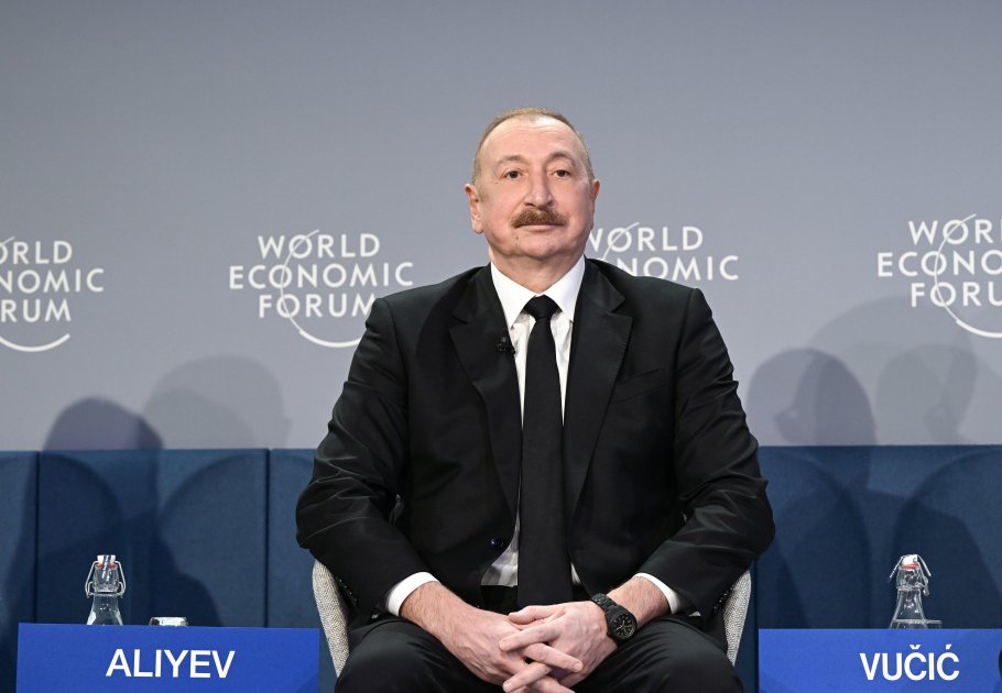 İlham Əliyev Davosda panel iclasında İŞTİRAK EDİB - FOTO - foto 3