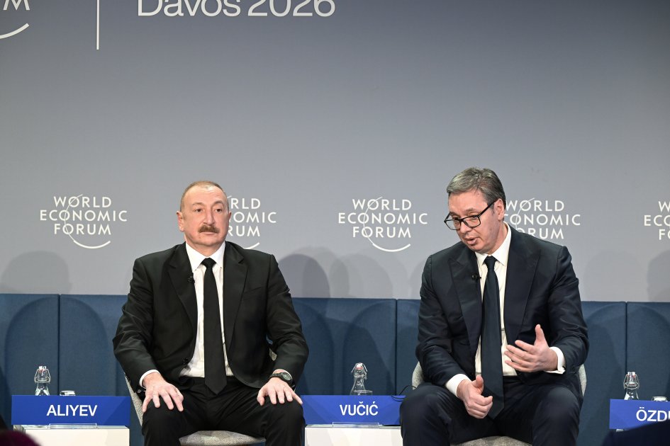 İlham Əliyev Davosda panel iclasında İŞTİRAK EDİB - FOTO - foto 5