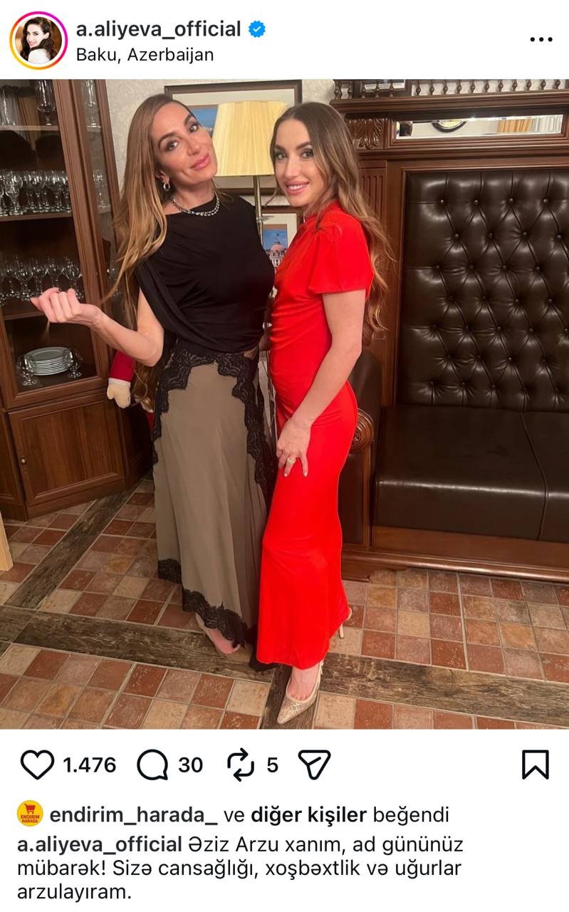 Alyona Əliyeva Arzu Əliyevanı belə təbrik etdi – FOTO - foto 1
