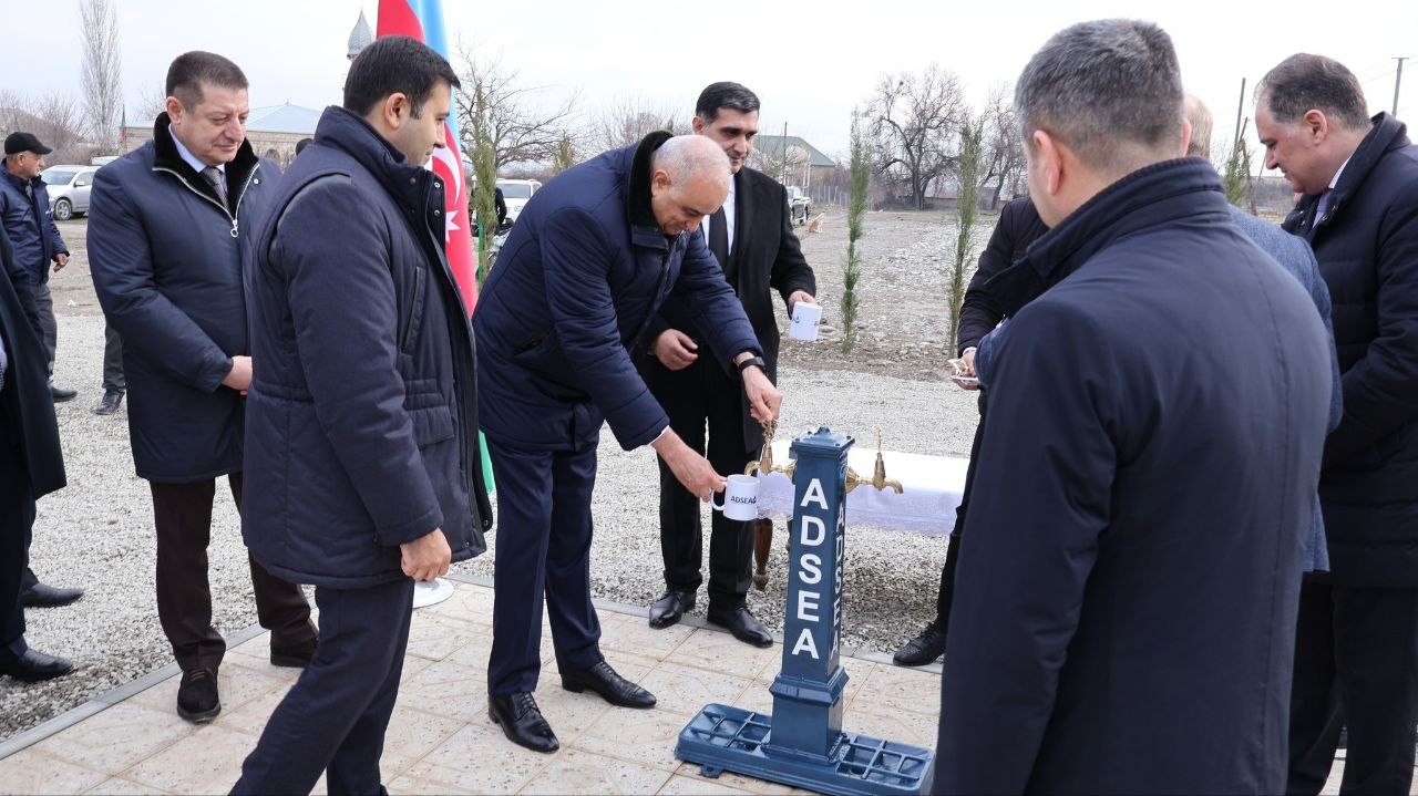 Göyçayda içməli su təchizatı şəbəkəsi İSTİFADƏYƏ VERİLDİ - FOTO - foto 4