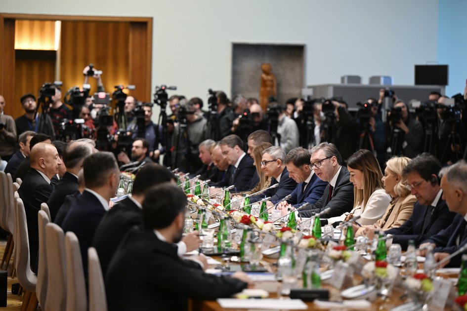 Belqradda Azərbaycan və Serbiya arasında Strateji Tərəfdaşlıq Şurasının 1-ci iclası keçirildi - FOTO/VİDEO - foto 2