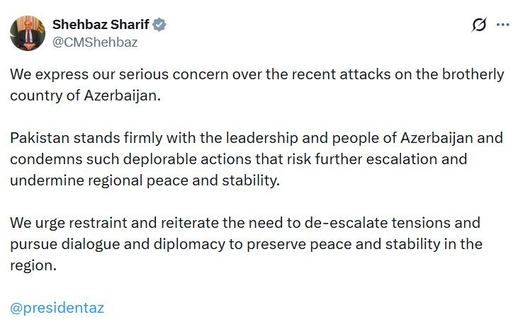 Şahbaz Şərif: