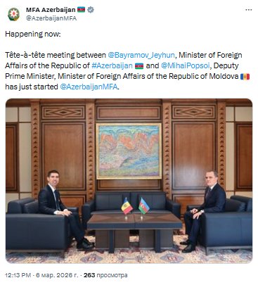 Azərbaycan və Moldova XİN başçıları arasında təkbətək görüş keçirilir - FOTO - foto 1