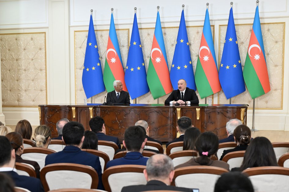 İlham Əliyev və Antonio Koşta mətbuata bəyanatlarla ÇIXIŞ EDİBLƏR - FOTO/VİDEO İlham Əliyev və Antonio Koşta mətbuata bəyanatlarla ÇIXIŞ EDİBLƏR - FOTO/VİDEO