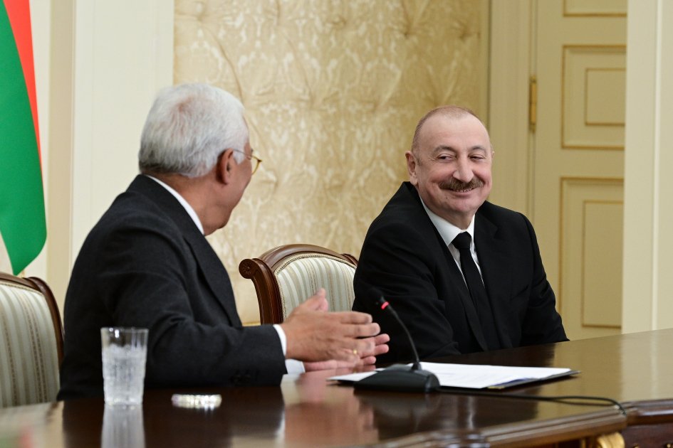 İlham Əliyev və Antonio Koşta mətbuata bəyanatlarla ÇIXIŞ EDİBLƏR - FOTO/VİDEO - foto 12