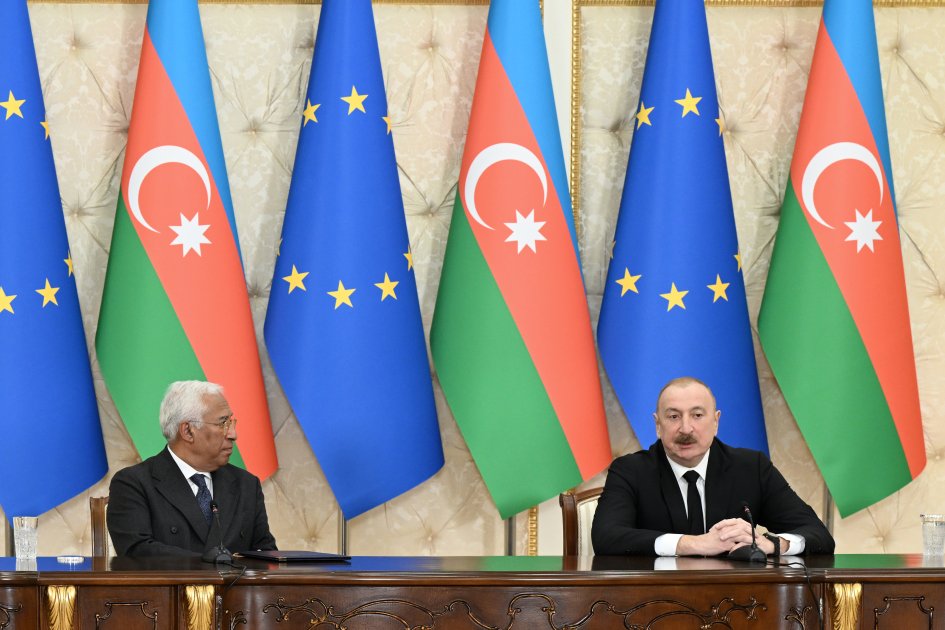 İlham Əliyev və Antonio Koşta mətbuata bəyanatlarla ÇIXIŞ EDİBLƏR - FOTO/VİDEO - foto 9