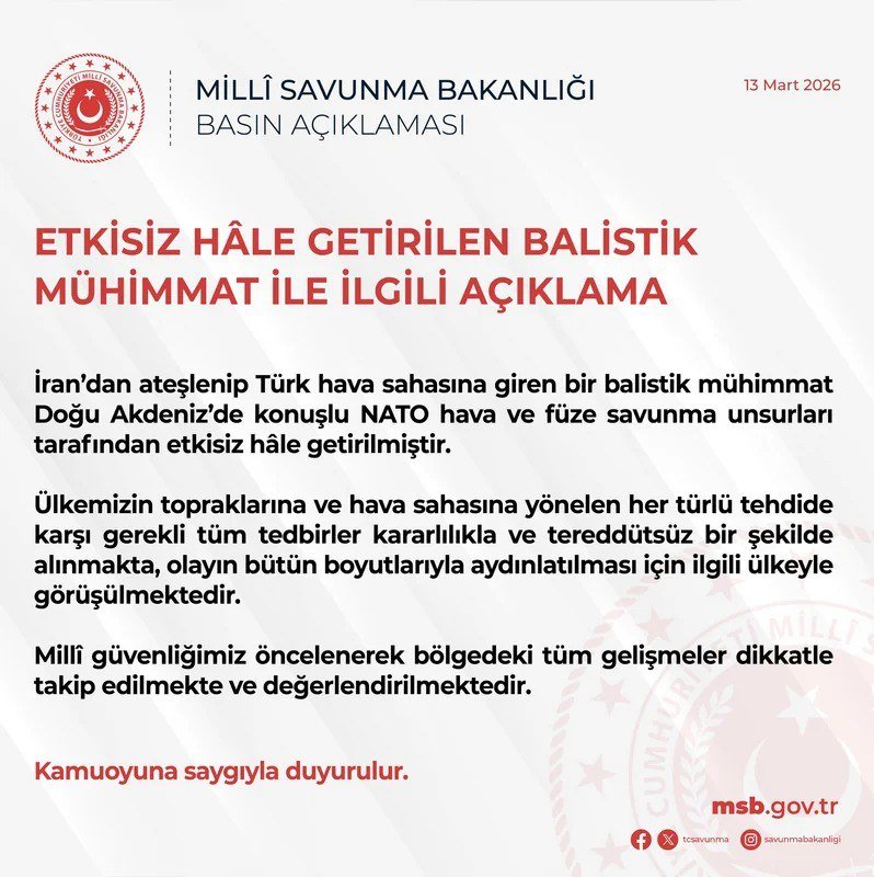 Türkiyə İrandan növbəti ballistik raket atıldığını TƏSDİQLƏDİ - foto 1
