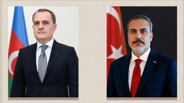 Ceyhun Bayramov Hakan Fidanla telefon danışığı aparıb