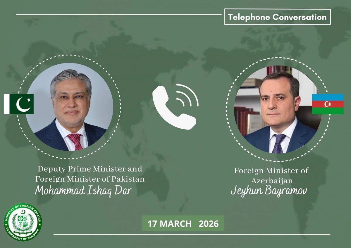 Ceyhun Bayramov pakistanlı həmkarı ilə regiondakı prosesləri müzakirə etdi