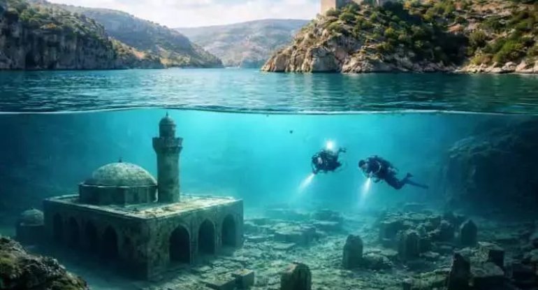 Sular çəkildi, 2400 illik bir sirr ortaya çıxdı Sular çəkildi, 2400 illik bir sirr ortaya çıxdı