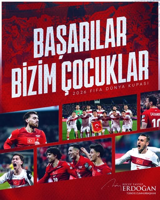 Ərdoğan Türkiyə millisini belə təbrik etdi: 