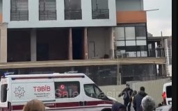 Bakıda yeni tikilmiş binada PARTLAYIŞ - Ölən var - VİDEO