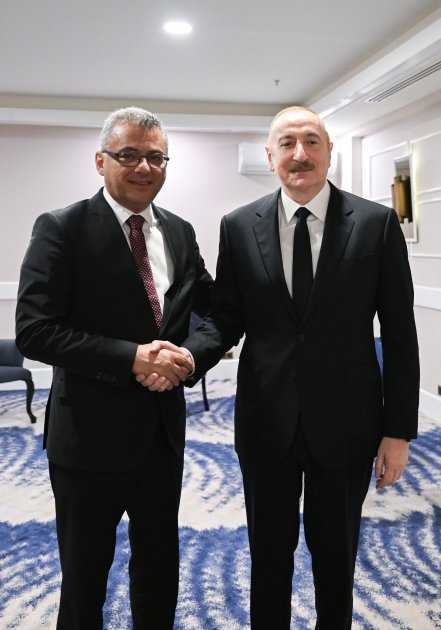 İlham Əliyev və Şimali Kipr Prezidenti arasında GÖRÜŞ - FOTO/VİDEO - foto 1