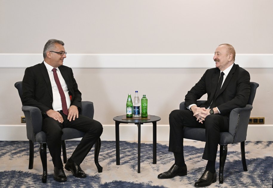 İlham Əliyev və Şimali Kipr Prezidenti arasında GÖRÜŞ - FOTO/VİDEO - foto 2