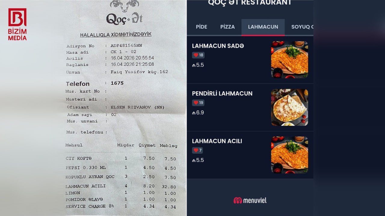 “Qoç Ət” restoranı müştəriləri necə aldadır? – FOTOFAKT - foto 1