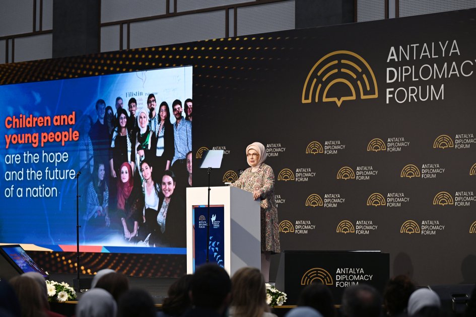 Mehriban Əliyeva Fələstinlə bağlı panel iclasda – FOTO - foto 11