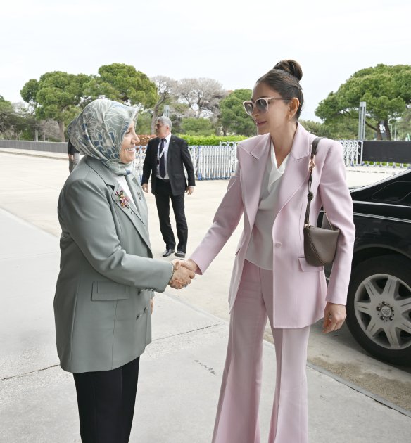 Mehriban Əliyeva Fələstinlə bağlı panel iclasda – FOTO - foto 1