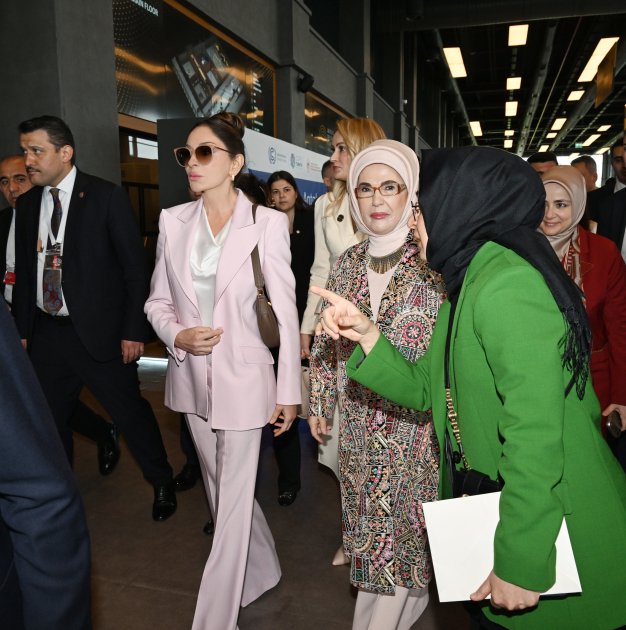 Mehriban Əliyeva Fələstinlə bağlı panel iclasda – FOTO - foto 5