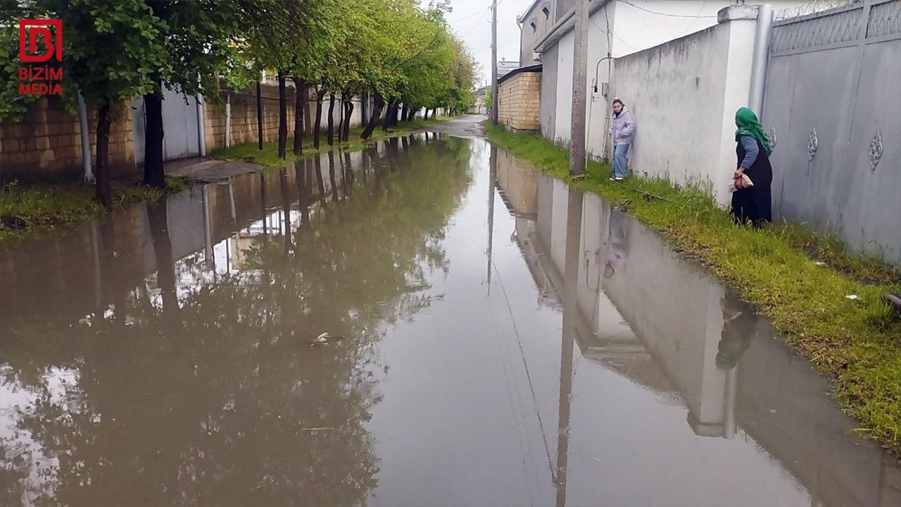 Kürdəmirdə küçələri su basdı – FOTO/VİDEO - foto 4