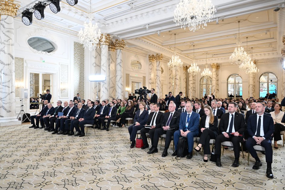 Prezidentlər Azərbaycan-Latviya biznes-forumunda – FOTO - foto 7