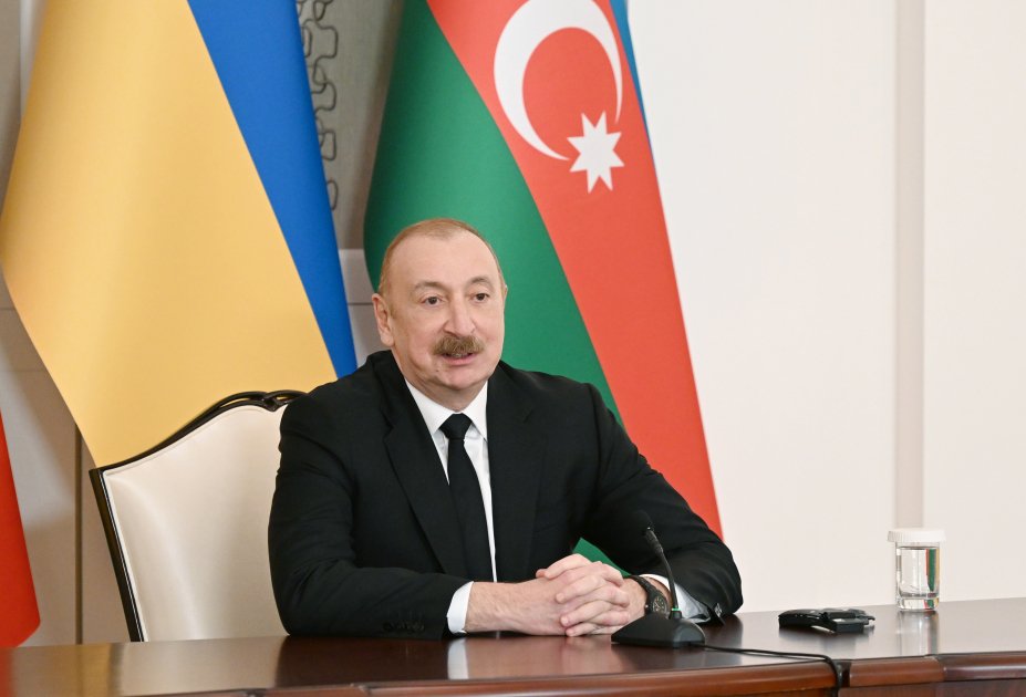 Prezidentlər mətbuata bəyanatlarla çıxış etdilər - FOTO - foto 3
