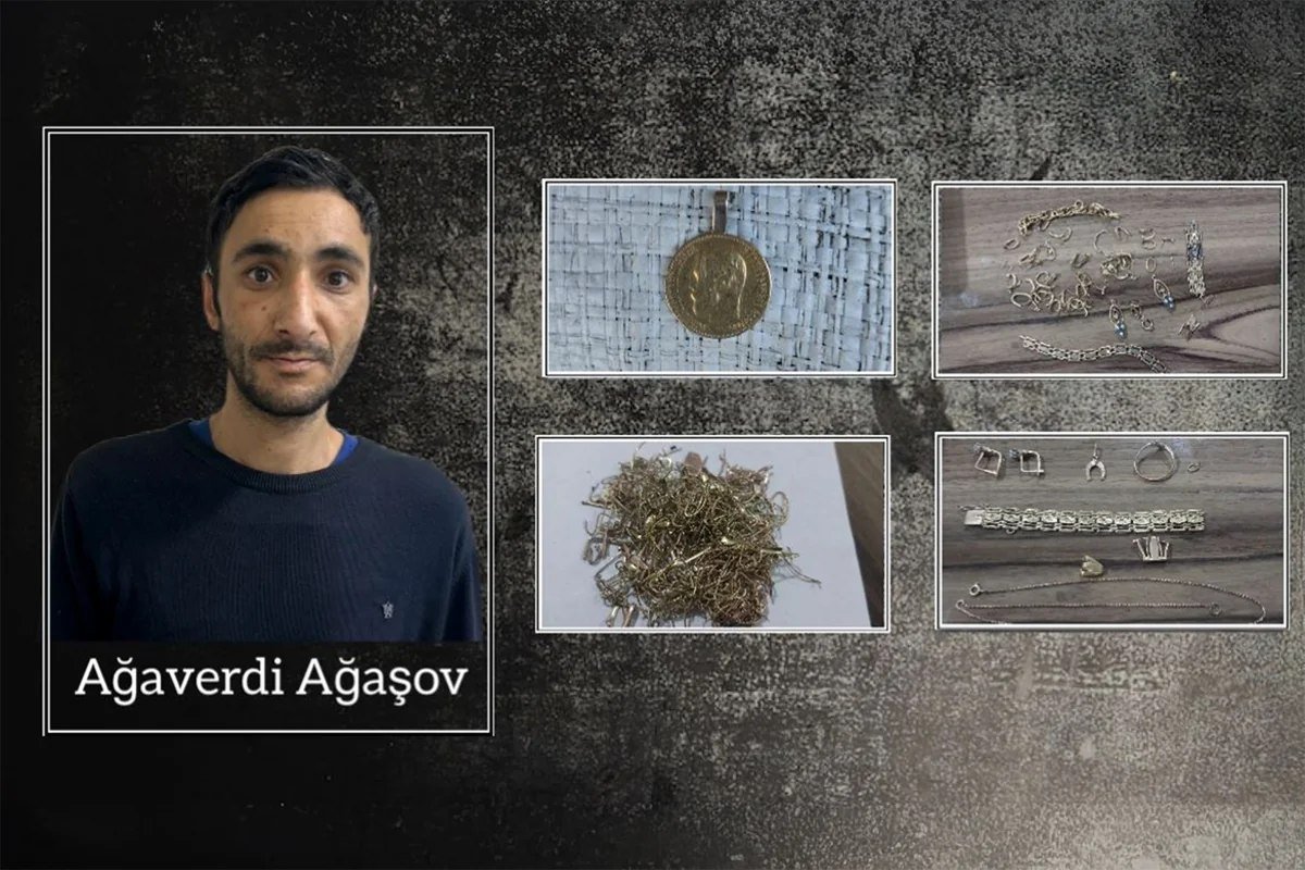 Neftçalada qızıl mağazasından oğurluq: Saxlanılan var – FOTO - foto 1