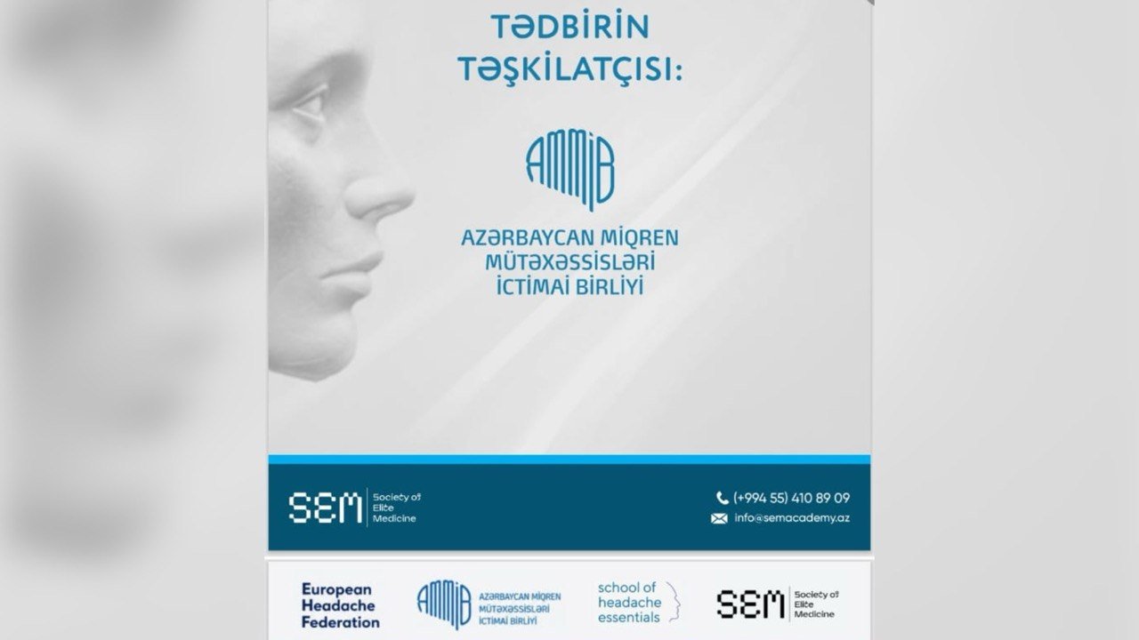 Azərbaycanda baş ağrılarına həsr olunmuş beynəlxalq tədris proqramı keçiriləcək – FOTO - foto 1