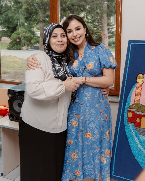 Leyla Əliyeva və Arzu Əliyeva internat tipli ümumtəhsil məktəbində - FOTO - foto 6