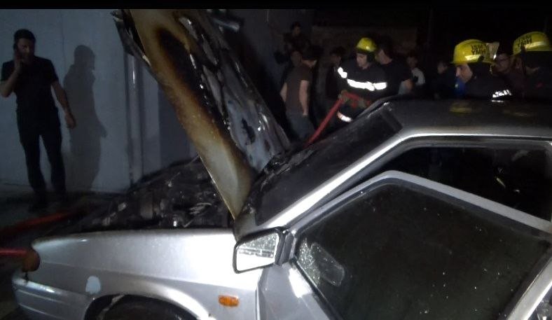 İsmayıllıda minik avtomobili yanaraq kül oldu - FOTO - foto 3