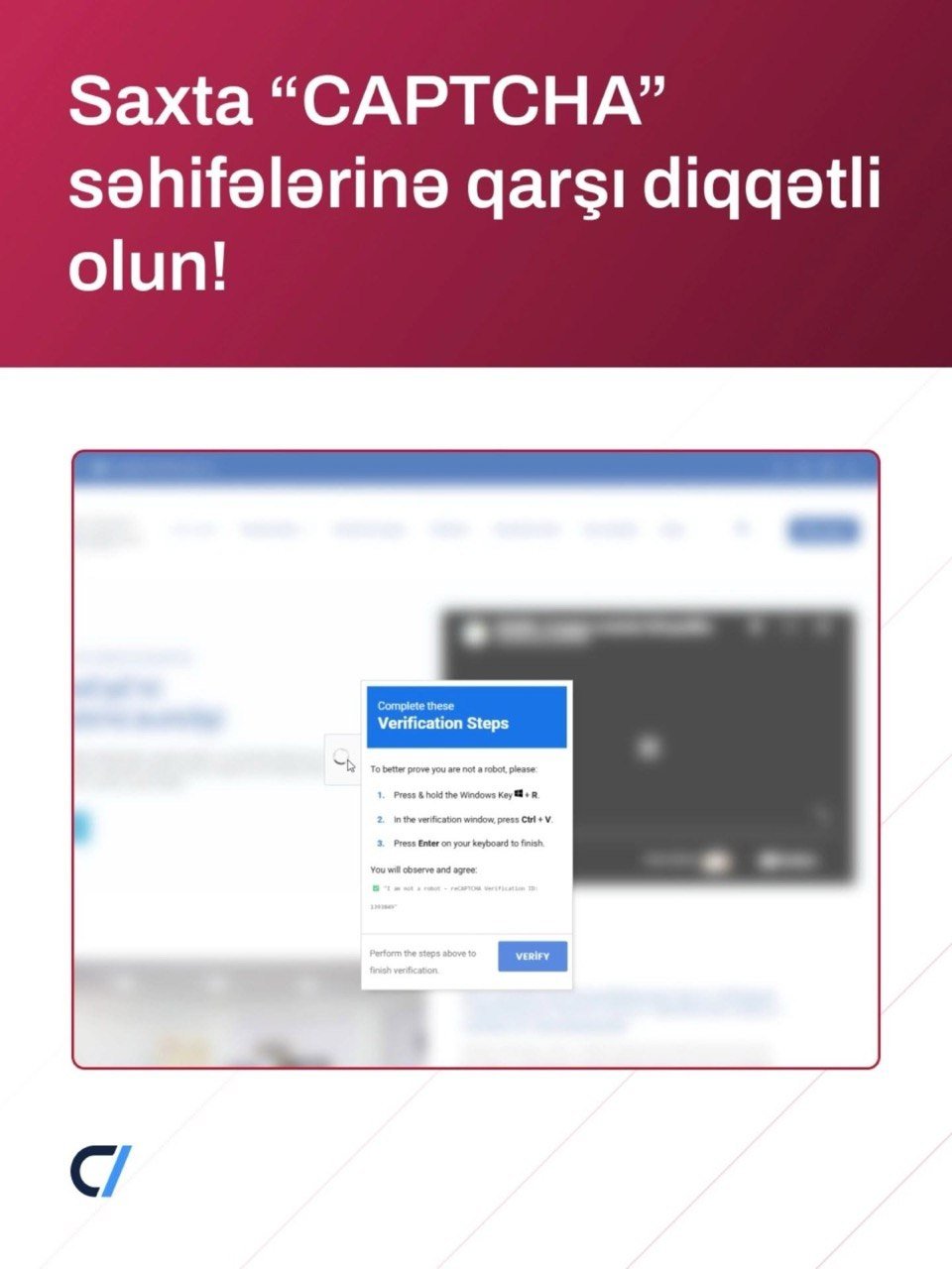 Saxta “CAPTCHA” səhifələri ilə bağlı vətəndaşlara XƏBƏRDARLIQ - FOTO - foto 1