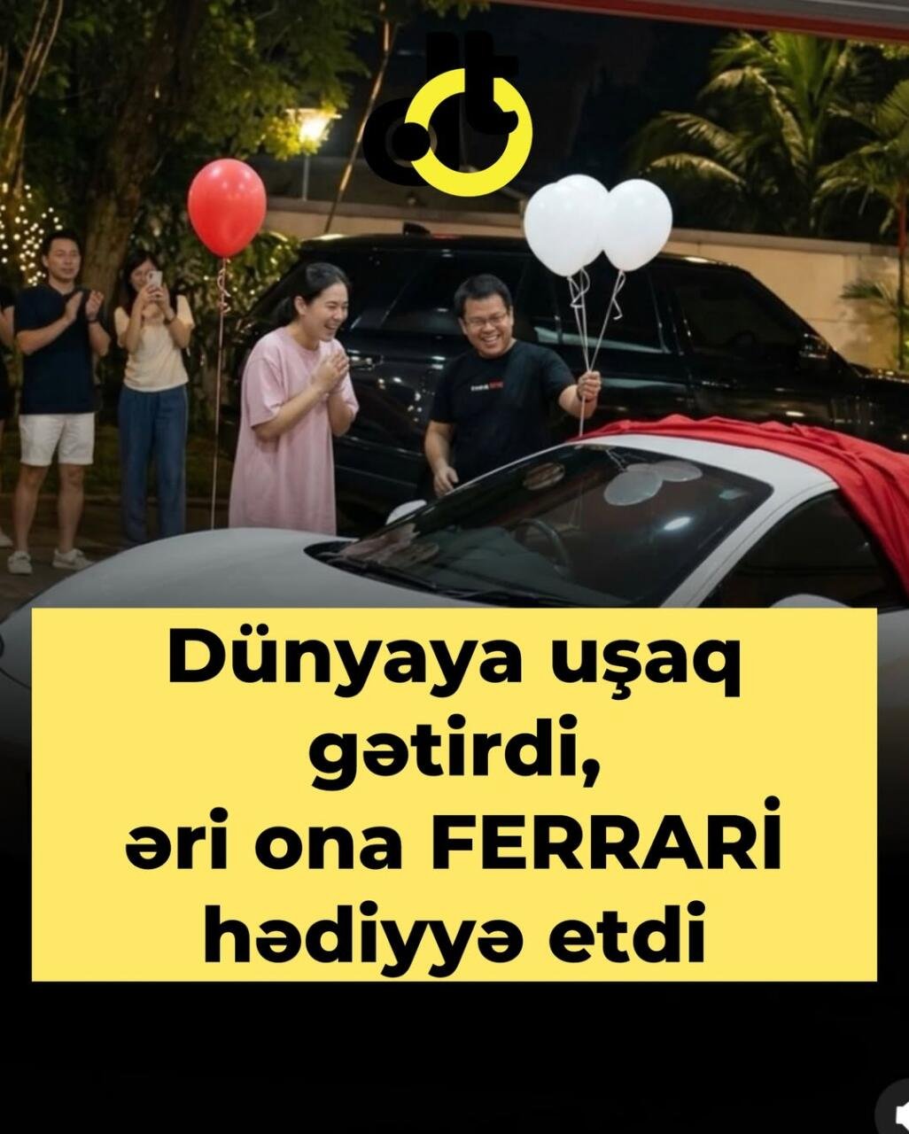 Dünyaya uşaq gətirən arvadına “Ferrari” hədiyyə etdi - FOTO - foto 1