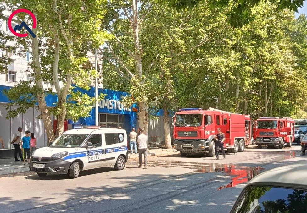 Mingəçevirdə mağazada yanğın oldu - FOTO - foto 1