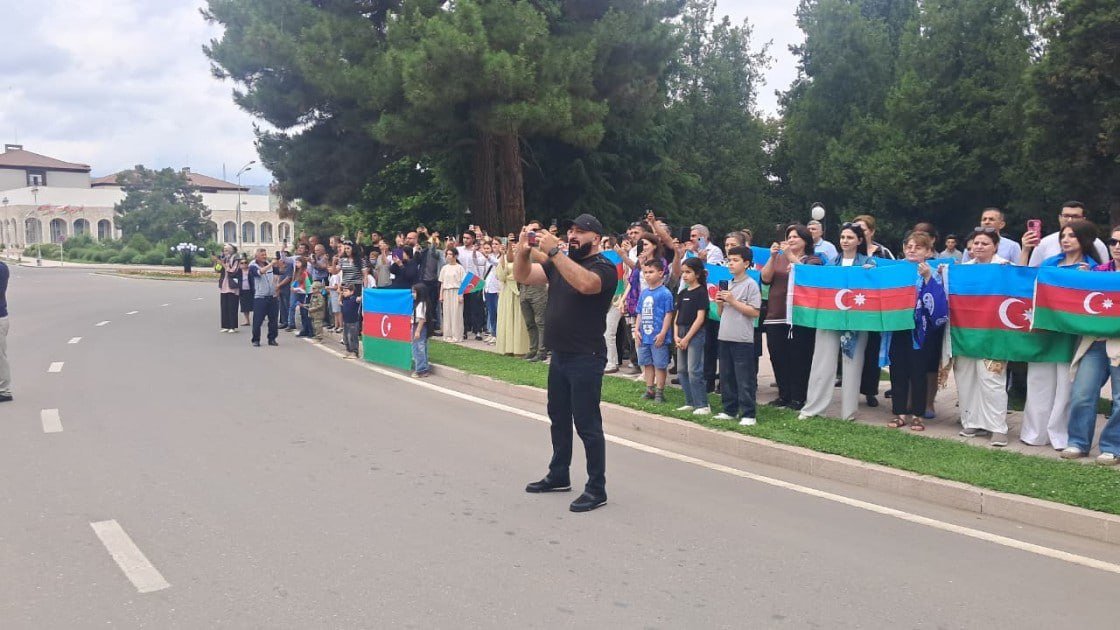 Xankəndidə hərbçilərin yürüşü keçirildi - FOTO/VİDEO - foto 1