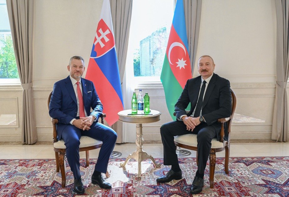 Şuşada İlham Əliyevin Slovakiya Prezidenti ilə təkbətək görüşü KEÇİRİLDİ - VİDEO