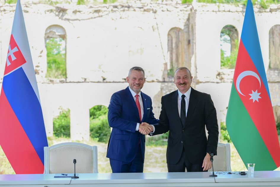 Prezidentlər Şuşada mətbuata bəyanatlarla çıxış ediblər –FOTO -VİDEO - foto 1