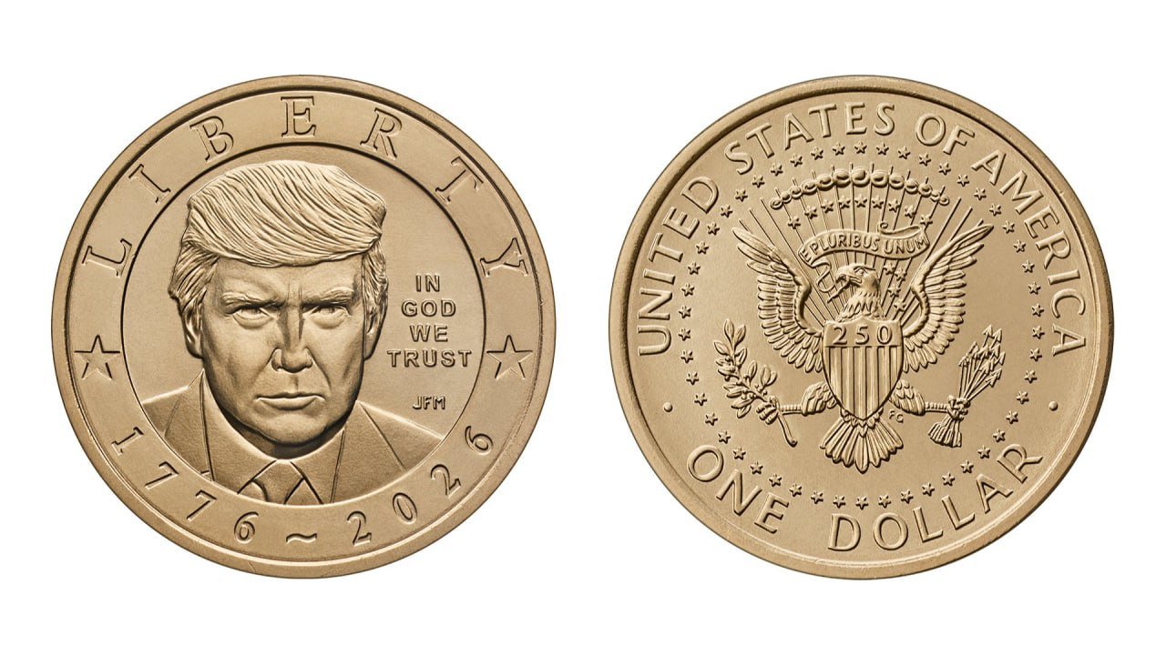 Trampın təsviri olan 1 dollarlıq qızıl sikkə buraxılır – FOTO - foto 1